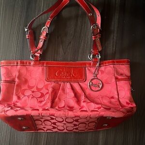 Authentic Coach Gallery Optic Signature Tote
